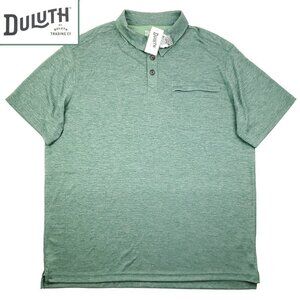 Duluth Trading Armachillo Polo Shirt Moisture Wicking Cooling Men XL Relaxed NWT
